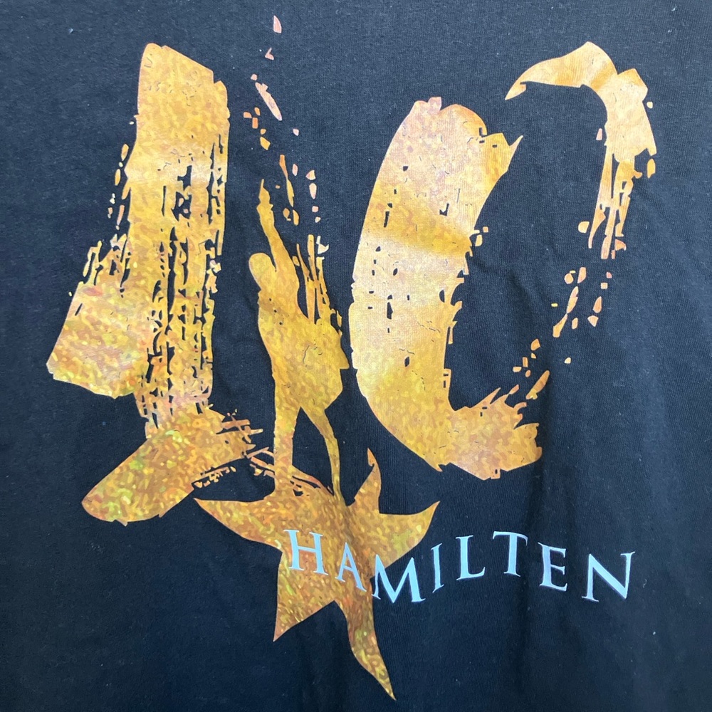 Special Edition Hamilton Broadway Graphic Tee Shirt - Black